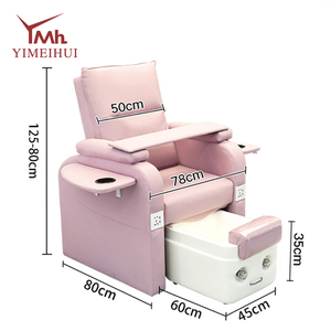 كرسي للعناية بالأظافر والقدمين مع حوض سبا للقدمين مُسخن ووسادة فاخرة من الفوم ذو الذاكرة بتصميم عصري لمعدات الصالونات ومراكز التجميل - Product Image 1