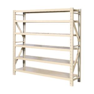 מדפי מתכת 2000X600x2000 מ\\\"מ, מדף אחסון 4 שכבות, קורות פלדה, ציפוי אבקה, קיבולת 200 ק\\\"ג, הרכבה קלה, עומס בינוני - Product Image 1