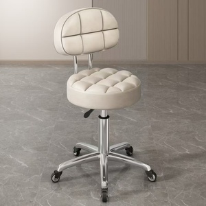 Raised Lowered Beauty Barber Chair with Massage Properties Round Nail Stool for Hair <b>Salon</b> Barbershop-Beauty Stool for Sale - Product Image 4