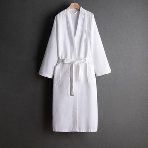 Wholesale Custom 100% Cotton Waffle <strong>Bathrobe</strong> Quick Dry Soft Skin Friendly With Custom Color &amp; Logo for Hotel Spa - Product Image 1
