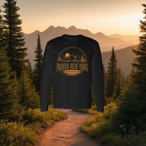 T-shirt a maniche lunghe con stampa souvenir di Parish New York Mountain Hiking - Product Image 3