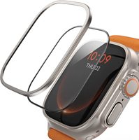 Cadre en alliage d'aluminium, protection d'écran en verre trempé, boîtier métallique de 49 mm, housse de protection tout-en-un pour Apple Watch Ultra 3
