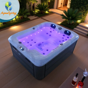Bain à remous Hydro Massage Jacuzzier Spa extérieur pour 2-3 personnes Balboa bain à remous Spa 2m baignoires rectangulaires en acrylique autoportantes - Product Image 1