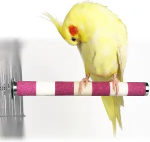 2022 New Type Pet Bird Cage Perches Stand Platform Chew Toy for Toys Parrot Bites Parakeet Paw Grinding