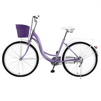 Vélo urbain léger de 26 pouces pour femmes à vitesse unique avec fourche en acier Source certifiée GCC/CPC Marche alternative d'usine