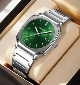 Sleek square Quartz <b>Watch</b> Polished Zinc Alloy Case Scratch Resistant Glass Lightweight Popular New Arrival Customizable logo - Product Image 1