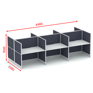 Nội Thất Văn Phòng Hiện Đại Hình Chữ L Trung Tâm Cuộc Gọi Tủ Bàn Làm Việc Nhà Bàn Văn Phòng Phân Vùng Bàn Máy Tính - Product Image 1