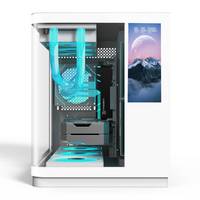 AntarcChill Hot Sale Tempered Glass Front Side Panel Computer Case & Towers Wholesales Micro ATX Gaming Pc case with Lcd Display