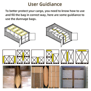 Nâu giấy kraft Giao thông vận tải Inflatable túi chèn lót giấy kraft túi chèn lót không khí - Product Image 2