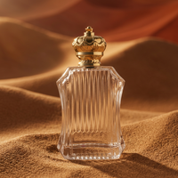 Botol Parfum Kaca Baru Berkualitas Tinggi  Berbentuk Poligon Berongga 100ml Botol Parfum Kaca  LOGO Dapat Disesuaikan dengan Kemasan Kotak