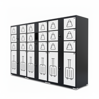 Casier à bagages électronique intelligent en métal pour aéroports, centres commerciaux et hôtels avec structure métallique renforcée