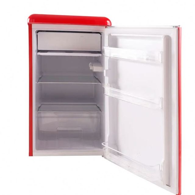 90L OEM Factory Hotel and Home Use Vintage Retro Small Refrigerators With Freezer