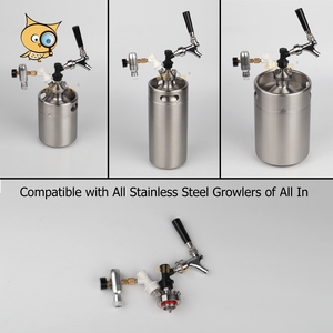 Tất Cả Trong Bán Chạy Bán Buôn 304 Thép Không Gỉ Sử Dụng Nhà Bar 5L Tường Duy Nhất Dự Thảo Bia Keg Mini Growler - Product Image 4