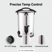 Chauffe-eau commercial en acier inoxydable 35L, bouilloire électrique pour hôtel et restaurant