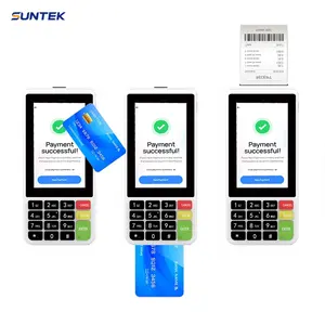 현금 없는 결제 주문 단말기 SUNTEK 안드로이드 터치스크린 카드 리더기 POS 기기 여행 사업용 - Product Image 2