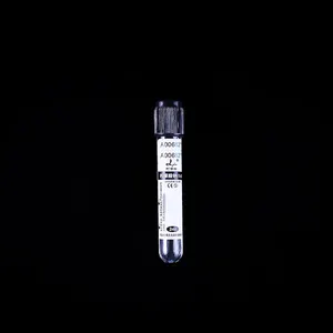 Hospital Supplie Consumables Factory Wholesale Black Top Vacutainer Blood Collection Tubes Sodium Citrate Vacuum Blood Test Tube