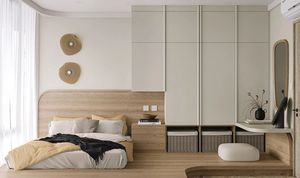 Tenue d'appartement Armoire de luxe en bois massif français personnalisée Penderie de style crème française Armoire d'hôtel et de villa - Product Image 3