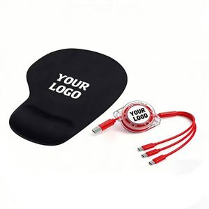 Wholesale Sponge Leather Ergonomic Support for Premium Business Gift Wrist Rest Mouse Pad With Custom Logo - Product Image 1