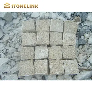 Pavimento de Piedra Curbstone, Granito pulido Beige G682 para suelo chino dorado amarillo oxidado