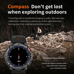 Reloj Inteligente Deportivo DSM11 HT33 con Batería de 1100 mAh, Llamadas por Bluetooth, Resistencia al Agua 3ATM, Brújula, Linterna para Exteriores y Asistente Personal - Product Image 3