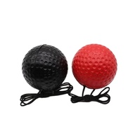 Vente en gros, rouge, noir, personnalisé, haute vitesse, jeu de balles réflexes de boxe avec bandeau