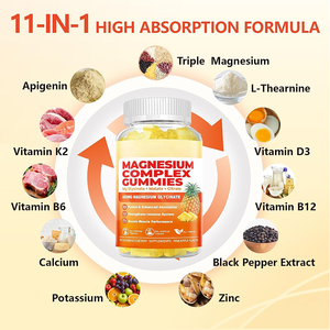 Oem calcio <span class=keywords><strong>magnesio</strong></span> <span class=keywords><strong>zinc</strong></span> gomitas suplemento 500mg cuidado de la salud complejo <span class=keywords><strong>magnesio</strong></span> gomitas - Product Image 4