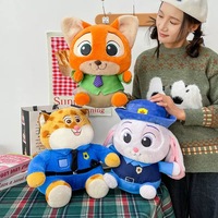 Jouets en peluche CE CPC 30cm 40cm 50cm, lapin et renard, personnalisables, imprimés sur mesure