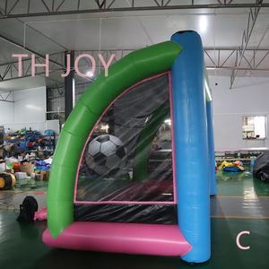 Bateau aérien <span class=keywords><strong>gratuit</strong></span> à porte, 4x2.5m Portable Shootout <span class=keywords><strong>Jeu</strong></span> de pénalité de cage de vitesse gonflable <span class=keywords><strong>Jeu</strong></span> de tir de football en PVC Jeux de carnaval - Product Image 6