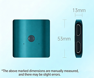 Commutateur <span class=keywords><strong>HDMI</strong></span> 4K 60Hz, conception bidirectionnelle pour TV Box, Fire TV Stick 4K, téléprompteur et IPTV, séparateur en alliage d'aluminium, Plug & Play - Product Image 6