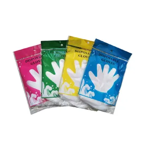 Disposable transparent plastic gloves food service hand gloves manufacturers in china