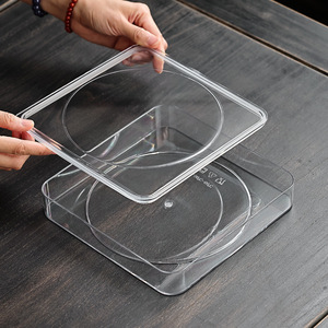 Tea Cake Storage <b>Box</b> Square PET Transparent Sealed Dustproof Moisture Proof For Tea <b>Display</b> And Storage - Product Image 4