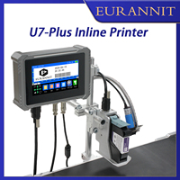 Impresora de Inyección de Tinta TIJ en Línea Phezer U7, Máquina de Codificación Multicabezal de Alta Velocidad de 70 m/min con Pantalla Táctil de 7 Pulgadas para Línea de Producción