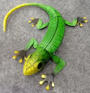 Artesanato Metal Ornamentos Gecko para Cozinha Sala Quarto