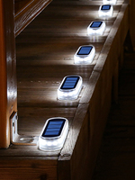 Lampes solaires LED pour marches, étanches IP68, qualité OEM, allumage/extinction automatique, pour extérieur, terrasse, allée, porte, garage