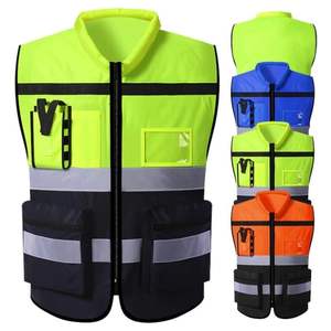 OEM gilet de sécurité réfléchissant personnalisé vente en gros haute visibilité sécurité vêtements de travail construction événement personnel fournisseur de protection en vrac - Product Image 4
