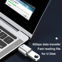 Adaptador USB Tipo C a USB 3,0 OTG a USB C Compatible con MacBook para teléfonos inteligentes tipo C, tabletas y computadoras portátiles