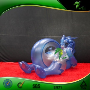 Balade de dragon gonflable translucide sur le jouet animal gonflable grinçant gonflable Sexy <span class=keywords><strong>Goodra</strong></span> - Product Image 2