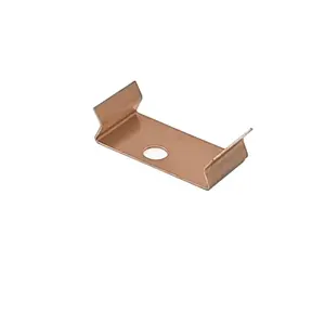 Custom copper flat leaf electrical battery spring contact plate