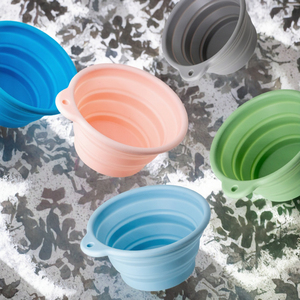 Tazón Plegable Portátil de 350 ml para Comida de Perro, Resistente al Agua, Ecológico, de Silicona TPE, Estilo Sólido, para Exteriores - Product Image 2