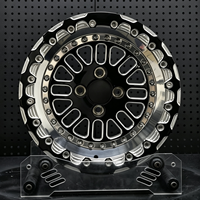 Jantes forgées tout-terrain personnalisées en argent à déport profond Beadlock 6x135 6x139.7 5x135 8x6.5 5x5 de 17, 18, 19, 20 pouces pour Wrangler Prado Raptor