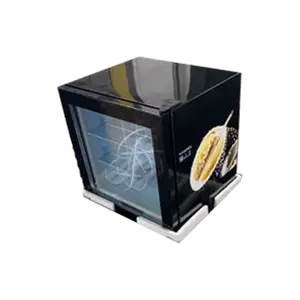 Mini Refrigerador Igloo de Mesa de 35 Litros, <span class=keywords><strong>con</strong></span> Descongelación Automática, Cerradura, Puerta de Vidrio, Exhibición de Botellas y Latas, Refrigerador Pequeño - Product Image 1