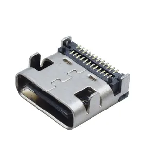 최고의 품질 USB 유형 C 3.1 여성 유형 c 24 핀 커넥터 데이터 전송