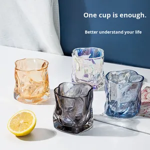 Mug à bière en verre torsadé style Ins, design Japandi, avec bouchon paille Superfit SK008CK – Vaisselle compacte de haute qualité pour thé/vin/<span class=keywords><strong>café</strong></span> - Product Image 2
