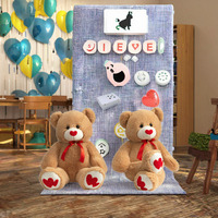 Jouets en peluche personnalisés en gros OEM, animaux mignons sur le thème de l'ours, jouets pour bébés, rembourrage pour jouets en peluche, très appréciés des enfants