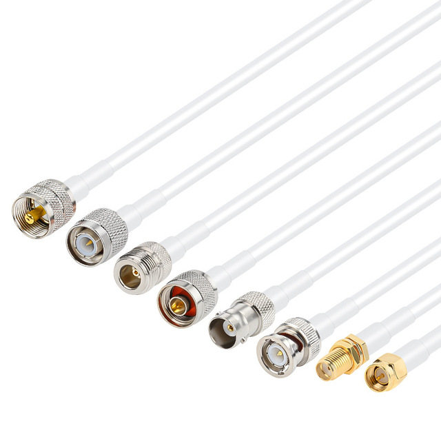 3D-FB RF Coaxial Cable N Male TJKL-3D-FB Assembly 50 Copper Clad Aluminum Wire PE Dielectric Single-Sided Aluminum Tape Outer