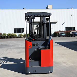 รถยกไฟฟ้าแบบ Reach Truck ขนาด 2 ตัน 2.5 ตัน เสาสามท่อนสูง 8-12 เมตร ใช้แบตเตอรี่ตะกั่วกรด พร้อมอุปกรณ์ย้ายด้านข้างแบบไฟฟ้า รุ่น CQD15 - Product Image 1