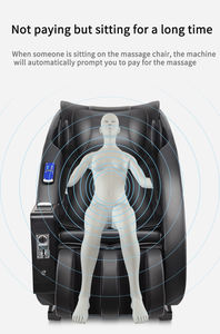 Gracesnow S5 sang trọng không gian viên nang 4D không trọng lực Ghế massage shiatsu nhiệt Ai nói chuyện bán hàng tự động đồng tiền Hệ thống thanh toán PU da cho - Product Image 5