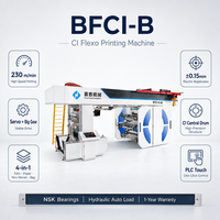 Máquina de Impresión Tipográfica, Máquina de Impresión Flexográfica de Rollo a Rollo para Etiquetas y Bolsas, Película de Papel con Servomotor y PLC