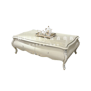 Mesa de centro grande de madera maciza europea, mesa de centro grande de ébano tallado de lujo de palacio francés - Product Image 1