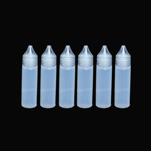 Botellas de forma larga 20ml 30ml 50ml Forma de pluma de compresión vacía Tapa de tornillo Tipo PE Cuentagotas pequeño Botellas de plástico Boquilla larga - Product Image 1